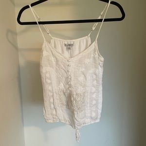 American Eagle Cream with lace details top